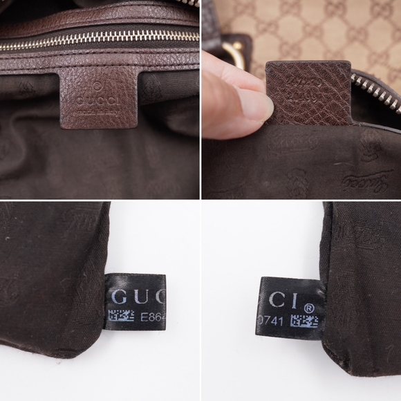 ❌️❌️SOLD ❌️❌️AD10❤️ Gucci GG Canvas and Leather Charm Dome Satchel - Picture 10 of 16